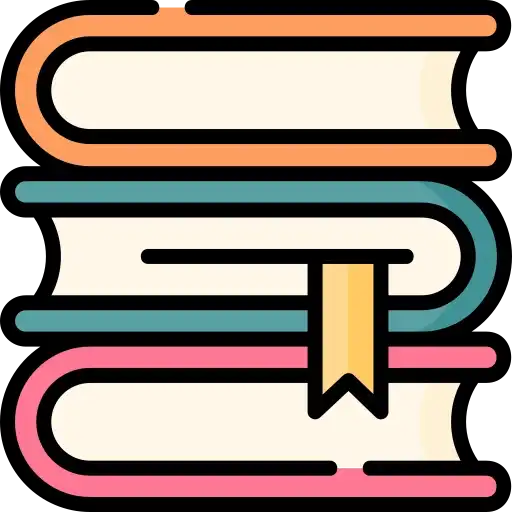 Ikon ini menggambarkan ragam bacaan yang tersedia di Ruang Baca V-LIPS